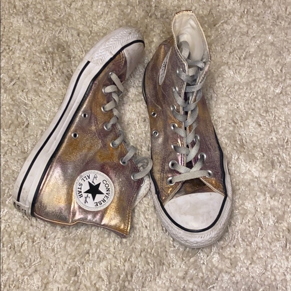 Shimmery sunset converse